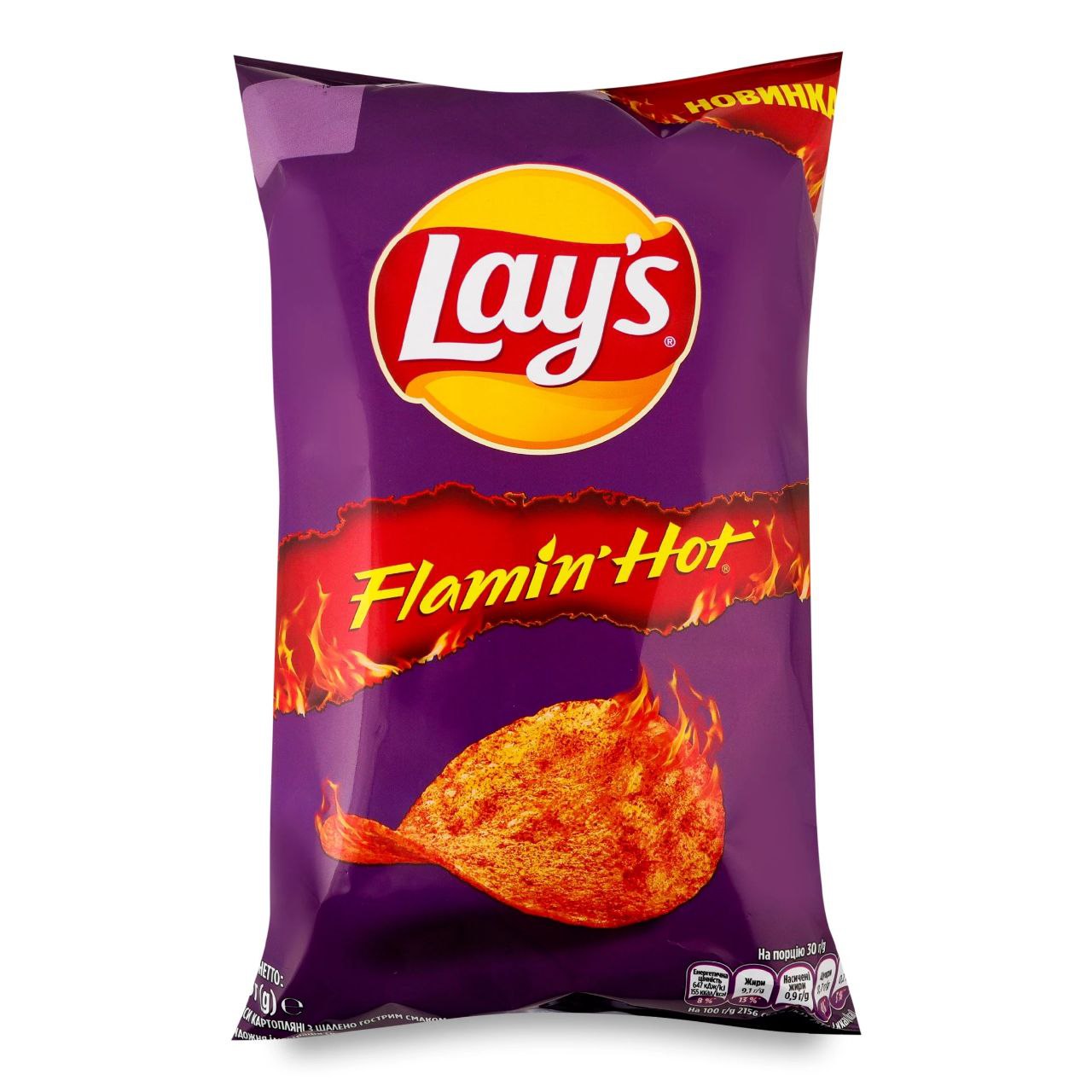 Чіпси картопляні з шалено гострим смаком ТМ Lay's 95 г